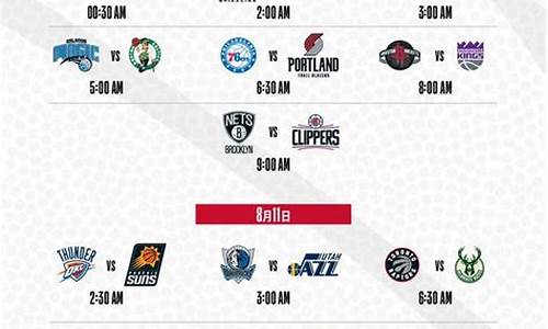 今日nba比赛时间_nba今日的比赛赛程